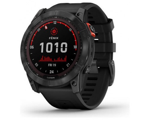 GARMIN FENIX 7X SOLAR PREMIUM MULTISPORT GPS WATCH SLATE GRAY WITH BLACK BAND