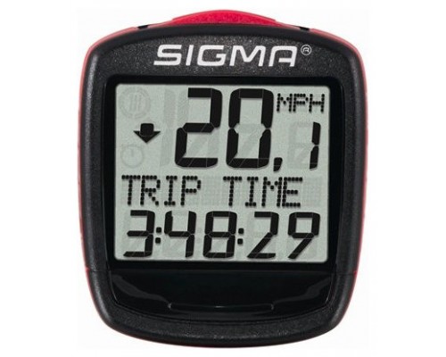 Sigma Sport BASE 1200 Ciclocomputador con cable Negro, Rojo