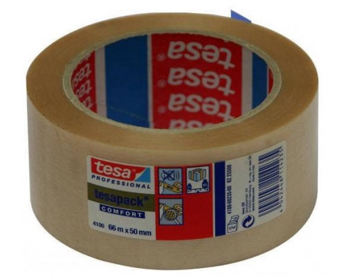 Pack de 6. CINTA DE EMBALAJE EN PVC RUGOSO 50MM.X66M. TRANSPARENTE TESA 04100-00228-00 [min6]