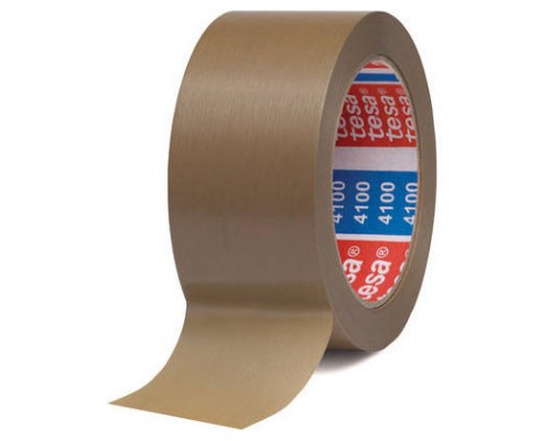 Pack de 6. CINTA DE EMBALAJE EN PVC RUGOSO 50MM.X66M. MARRON TESA 04100-00228-00 [min6]