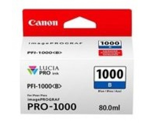 Cartucho canon pfi - 1000b azul pro - 1000