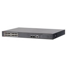 DAHUA - DH-PFS4218-16GT-240 - SWITCH POE 16 PUERTOS GIGABIT + 2 SFP UPLINK GIGABIT 240W 802.3AT MANEJABLE LAYER 2