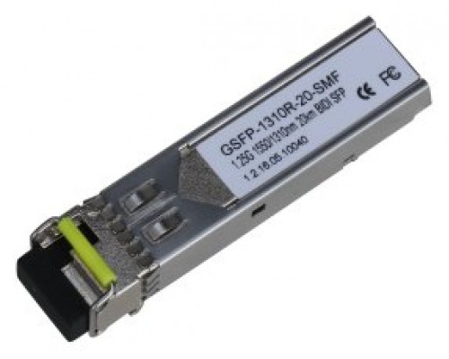 DAHUA - GSFP-1310R-20-SMF - SFP MONOMODO SM LC 1GBPS 20KM ENVÍO 1550NM / RECEPCIÓN 1310NM. RECEPTOR