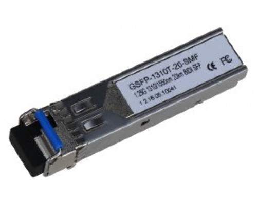 DAHUA - GSFP-1310T-20-SMF - SFP MONOMODO SM LC 1GBPS 20KM ENVÍO 1310NM / RECEPCIÓN 1550NM. TRANSMISOR