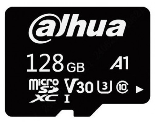 128GB, ENTRY LEVEL VIDEO SURVEILLANCE MICROSD CARD, READ SPEED UP TO 100 MB/S, WRITE SPEED UP TO 50 MB/S, SPEED CLASS C10, U3, V30, A1 (DHI-TF-L100-128G)