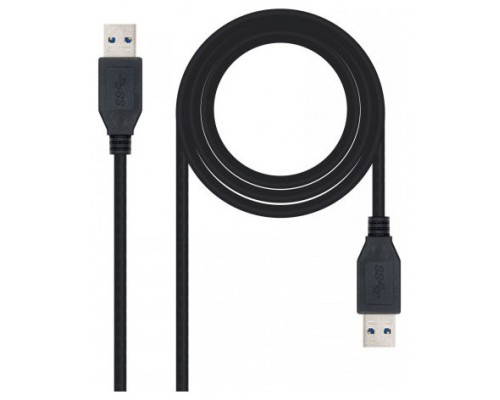 Nanocable 10.01.1002-BK cable USB 2 m USB 3.2 Gen 1 (3.1 Gen 1) USB A Negro