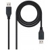 Nanocable 10.01.1002-BK cable USB 2 m USB 3.2 Gen 1 (3.1 Gen 1) USB A Negro