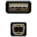 Cable ferrita usb(a) 2.0 a usb(b)