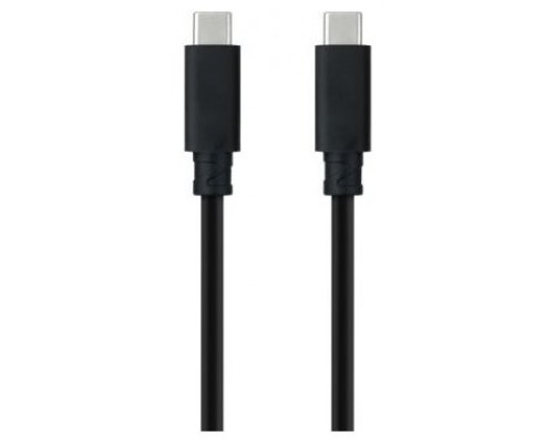 Nanocable Cable USB 3.1 Gen2 10Gbps 5A, 4K/60Hz, USB-C/M-USB-C/M, Negro, 0.5 m