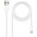 Nanocable Cable Lightning a USB-A, Lightning/M -USB A/M, Blanco, 50 cm