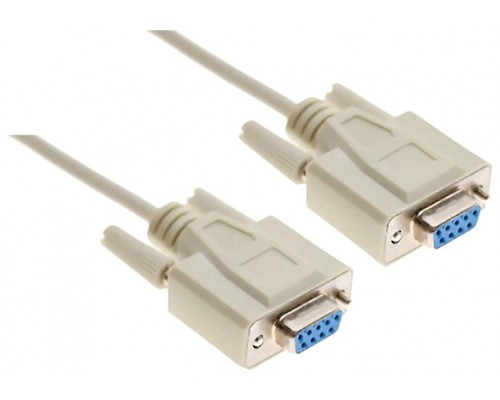 Nanocable CABLE SERIE NULL MODEM, DB9/H-DB9/H, 1.8 M