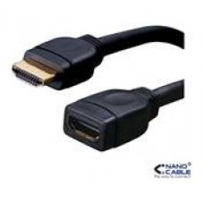 Nanocable HDMI, 1m cable HDMI HDMI tipo A (Estándar) Negro