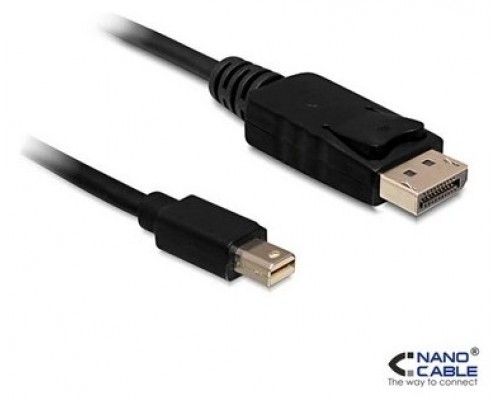 Nanocable DisplayPort, 3m Mini DisplayPort Negro