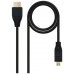 Nanocable HDMI, 0.8m cable HDMI 0,8 m HDMI tipo A (Estándar) HDMI tipo D (Micro) Negro