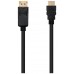 Nanocable Cable Conversor DISPLAYPORT a HDMI, DP/M - HDMI/M, Negro, 1 m