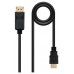 Nanocable Cable Conversor DP a HDMI Negro 10m