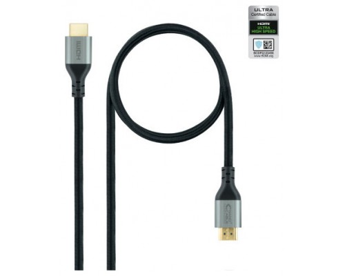 Nanocable Cable HDMI 2.1 Certificado ULTRA HIGH SPEED A/M-A/M, Negro, 1.5 m