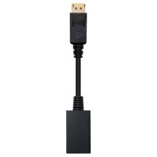 Adaptador displayport a hdmi nanocable macho - hembra