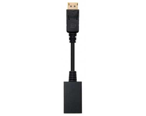 Adaptador displayport a hdmi nanocable macho - hembra