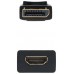 Adaptador displayport a hdmi nanocable macho - hembra