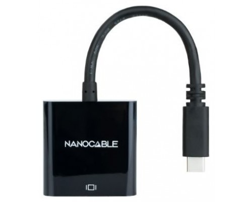 Nanocable Conversor USB-C/M a HDMI/H Negro 15cm