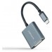 Nanocable Conversor USB-C a DVI-D, 15 cm, Gris