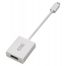 Nanocable CONVERSOR USB-C A DISPLAYPORT, ALUMINIO, 15 CM