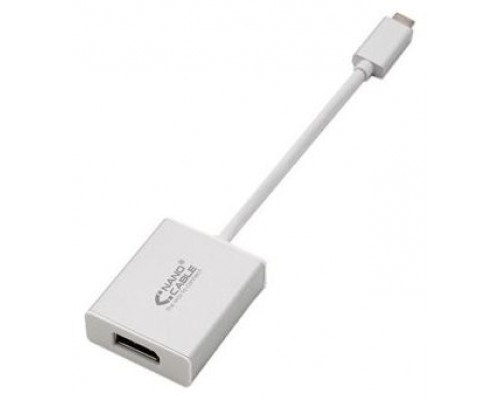 Nanocable CONVERSOR USB-C A DISPLAYPORT, ALUMINIO, 15 CM