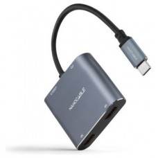 Nanocable Converosr USB-C a 2xHDMI/USB2.0/PD