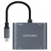 Nanocable Converosr USB-C a 2xHDMI/USB2.0/PD