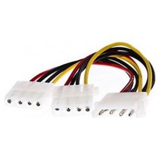 Nanocable Cable Alimentación 1 molex M a 2 molex H