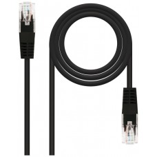 Nanocable 10.20.0101-BK cable de red Negro 1 m Cat5e U/UTP (UTP)