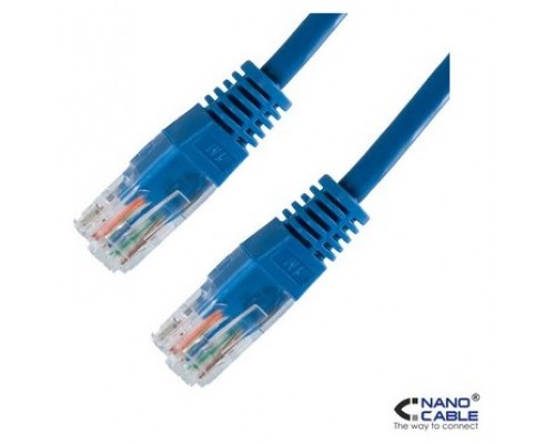 Nanocable 10.20.0105-BL cable de red Azul 5 m Cat5e U/UTP (UTP)