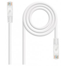 Nanocable Cable de red latiguillo RJ45 LSZH Cat.6A UTP AWG24, Blanco, 2.0m