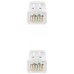 Nanocable Cable de red latiguillo RJ45 LSZH Cat.6A UTP AWG24, Blanco, 2.0m