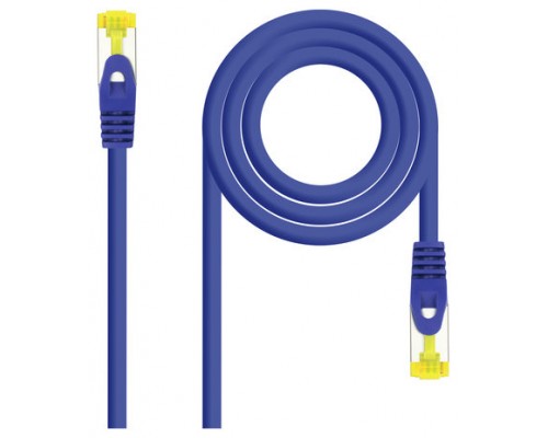 Nanocable Cable de red latiguillo RJ45 LSZH Cat.6A SFTP AWG26, Azul, 0.5m