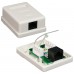 Nanocable ROSETA DE SUPERFICIE PARA RJ45 CAT.6 1 TOMA, BLANCO