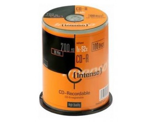 Intenso CD-R 700MB/80min tubo 100 unidades