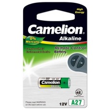 Pila Alcalina LR27A 12V 0% Mercurio (1 pc) Camelion