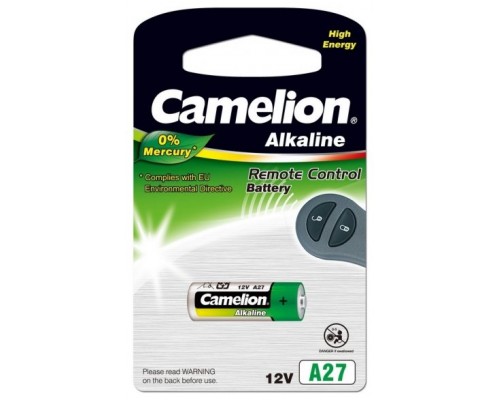 Pila Alcalina LR27A 12V 0% Mercurio (1 pc) Camelion