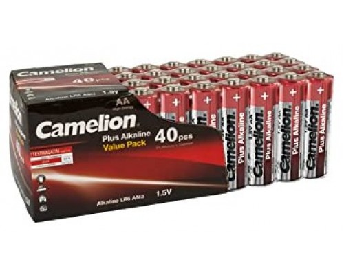 Plus Alcalina LR06 AA 1.5V (40 pcs) Camelion