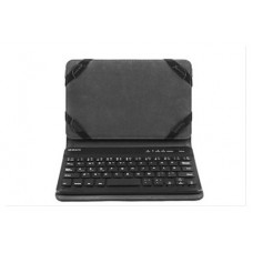 Funda universal gripcase silver ht para tablet 9 - 10pulgadas + teclado bluetooth negro