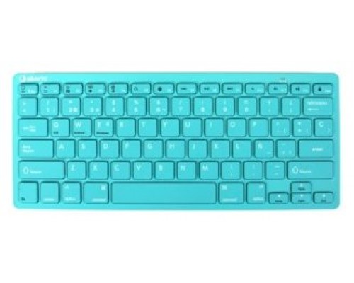 Teclado inalambrico silver ht colors turquesa