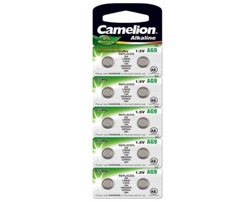 Pila Botón Alcalina LR45 1.5V 0% Mercurio (10 pcs) Camelion