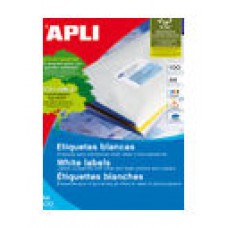 CAJA 100 HOJAS ETIQUETA BLANCA ILC 70X25.4 1270 APLI