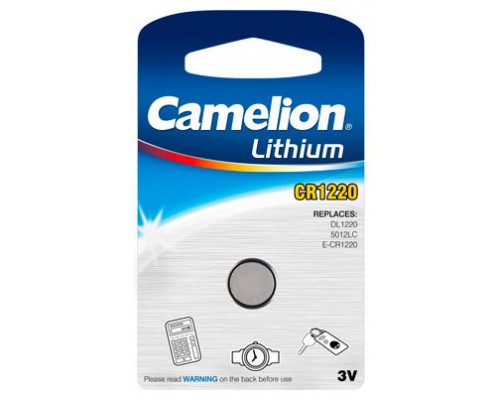 Boton Litio CR1220 3V (1 pcs) Camelion