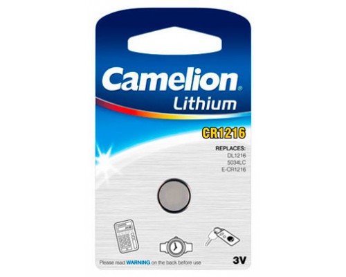 Boton Litio CR1216 3V (1 pcs) Camelion