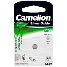 Boton Oxido plata SR60W 1.55V 0% Mercurio (1 pcs) Camelion