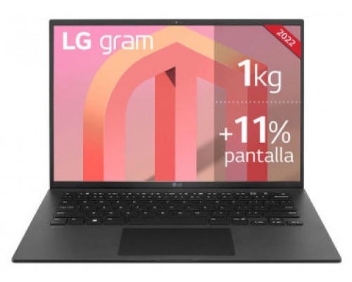 LG PORTATIL 14ZB90Q-G.AA55B 14"/CORE-I5 1240P/16GB RAM/512GB SSD/2XUSB-C 4.0 THUNDERBOLT/999 GRAMOS