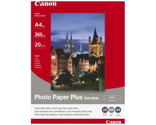 Papel canon plus sg - 201 - a4 satinado 20hojas